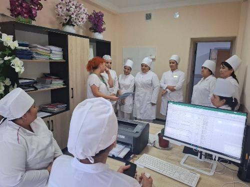 11.08.2026 yilda Toshkent shahri Olmazor tumani kuratori Ye.A. Kan tomonidan Olmazor tumani MKTP da endokrinologik xizmatning birlamchi tizimdagi holati o‘rganildi.
