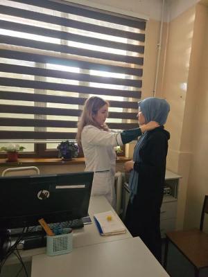 On April 25, 2025, G.A. Nuriddinova, endocrinologist of Tashkent branch of RSSPMCE named after Academician Y.H. Turakulov, was medically examined at Yunsabad District Medical Center.