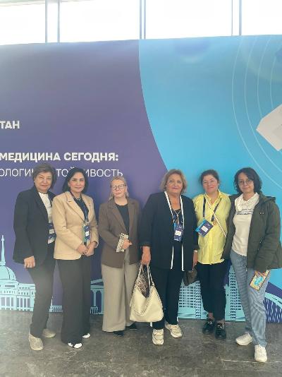 Employees of the RSCPMC Endocrinology Center named after Academician Y.H. Turakulov at the NATFORLAB 2025 International Forum (Astana, Republic of Kazakhstan).