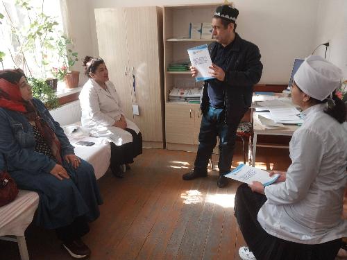 On 27.02.2026, the curator of the Chust district A. Dedamirzaev and the district endocrinologist D. Mirzaeva studied the sequence of appeals of patients with endocrine diseases