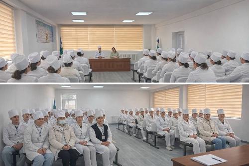 Outpatient clinic staff of the 68th Rifle Regiment of the Sergeli District of Tashkent have completed training in patient routing.