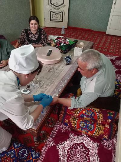Shovot tumanda faoliyat olib borayotgan amaliyot hamshiralari hamda patronaj hamshiralariga 40 va undan katta yoshdagi aholi orasidan qandli diabet erta aniqlash, skriningdan o‘tkazish tadbirlari
