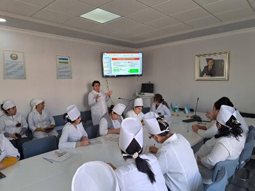 Murodova Sh.T., an employee of Bukhara Regional Endocrinologic Dispensary, conducted a seminar