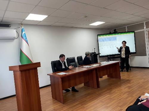 13.03.2025 A meeting was held on the reports of Tashkent city screening for January and February on the part of Chief specialist of polyclinic service R.Kh. Yakhyaev, Chief endocrinologist V.E.Tsarev, Chief cardiologist R.A.Dalimov.