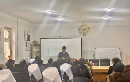 2025 yil 20 dekabr kuni "RIEIATM" Namangan filiali xodimlari B. Davlatov, F. Atavaliyeva, tomonidan RShTYoIM NF majlislar zalida seminar yig‘ilishi o‘tkazildi. 