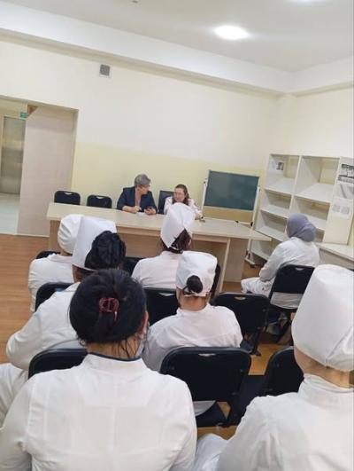  30.04.2025 Together with Chief doctor of Tashkent city branch of RSNPMCE named after academician Y.H. Turakulov Tsareva V.E. and doctor-enocrinologist Pernebaeva Z.M. the service of MCH of Sergeli district was studied.