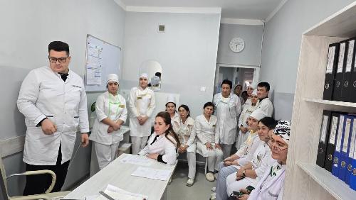 On 13.02.2026, a training seminar was organized for doctors and nurses of the 34th family clinic of the Chilonzor district.