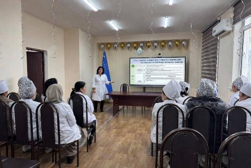 Toshkent shahrining tumanlaridagi kuratorlar bemorlarni 6 ta endokrin nozologiya bo‘yicha marshrutizatsiya qilish togrisida o‘quvdan o‘tdilar va o‘quv yakunida trener sertifikatlariga ega bo‘ldilar.
