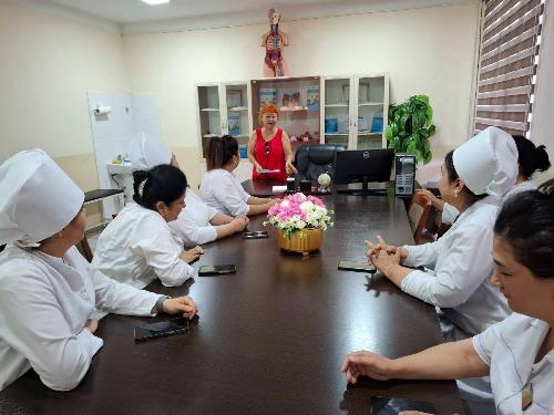 On 24.06.2025, E.A.Kan, endocrinologist of Tashkent city branch of RSNPMCE named after academician Y.H.Turakulov, supervisor of Almazar district, conducted an inspection of 21-SP service of Almazar district.
