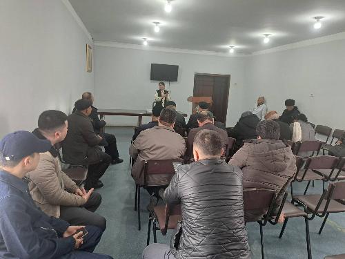 On 17.02.2026, Z.A. Dzhuraeva, the curator of the Kushrabotsky district, made a working visit.