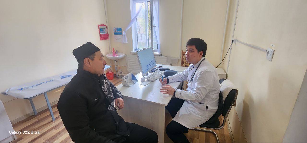 On 25.02.2026, the responsible specialist of the RSPMCE Sh. Nabiev and the endocrinologist of the Jizzakh branch conducted an in-depth medical examination