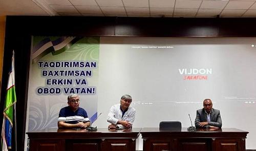 Inson qadri uchun!29.09.23 kuni  Akademik Yo.X.To‘raqulov nomidagi Respublika endokrinologiya ilmiy-amaliy tibbiyot markazida Korrupsiyaga qarshi kurashish bo‘yicha muvofiqlikni nazorat qilish bo‘limi bosh mutaxassisi O.A.Radjabovdan ma’ruza tinglandi