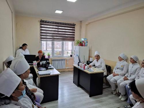 On March 24, 2025, E.A. Khan, endocrinologist of Tashkent branch of RSSPMCE named after academician Y.H. Turakulov, supervisor of Almazar district, studied the MCH service of Almazor district. 