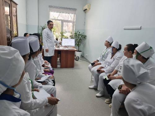 Toshkent shahrining tumanlaridagi kuratorlar bemorlarni 6 ta endokrin nozologiya bo‘yicha marshrutizatsiya qilish togrisida o‘quvdan o‘tdilar va o‘quv yakunida trener sertifikatlariga ega bo‘ldilar.