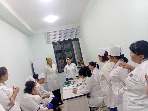 For human dignity!  SP 11 of Bukhara city held a seminar on “Primary prevention of diabetes mellitus and iodine deficiency, improvement of healthy lifestyle and culture of proper nutrition of the population”.