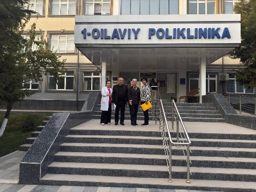 On November 17, 2025, Sh. Rashidov (Jizzakh Region) and Professor Z. Y. Khalimova conducted monitoring at Family Polyclinic No. 1 in Jizzakh. 