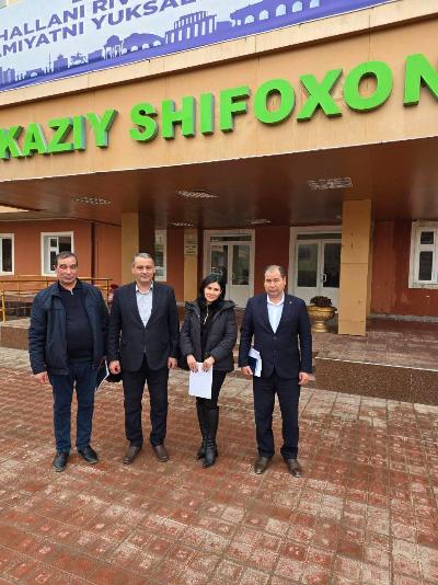  Xorazm viloyati kuratori Narimova G.D. 10-13 fevral kunlari viloyatga tashrif buyurib 6 ta tumanda (Tuprokkala, Bogot, Gurlan, Kushkopir, Urganch tumanlari va Xiva shaxri)