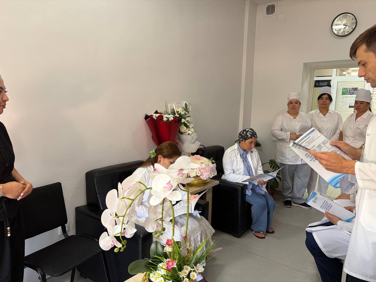07.08.2026 yilda Toshkent shahri Yangi Xayet tumani kuratori R.V. Xodjimetova tomonidan Yangi xayet tumani 65 OP da endokrinologik xizmatning birlamchi tizimdagi holati o‘rganildi. 