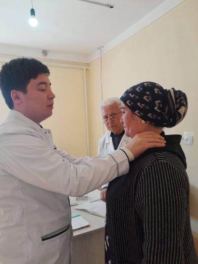 On 24.02.2026, the responsible specialist of the RSPMCE Sh. Nabiev and the endocrinologist of the Jizzakh branch G. Usmonkulov conducted an in-depth medical examination