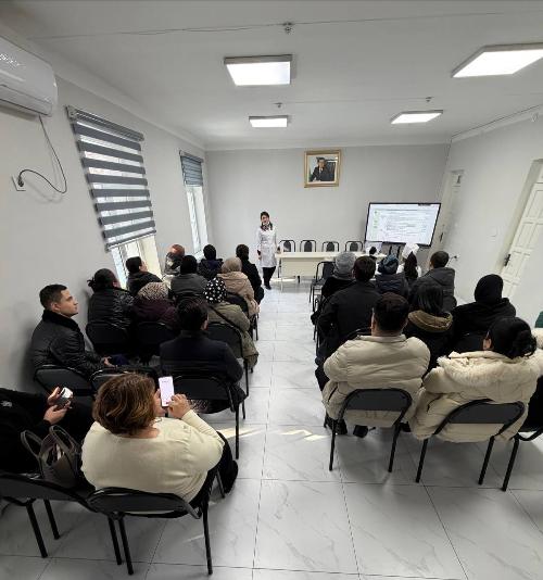 On January 23, 2026, a lecture was given to nurses and nurses of the 34th and 37th departments of the Chilonzor district of Tashkent city.