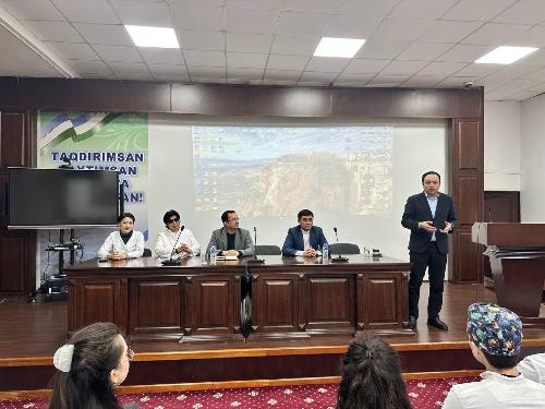 Educational and promotional activities continue in the Mirzo-Ulugbek district!  Our main idea: “Education against ignorance”