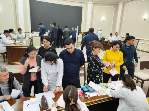 For human dignity! November 21, January 21, within the framework of the Diabetes Month 54 employees of Andijan Regional Khokimat had