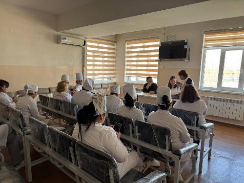 On February 21, 2025, Z.M. Pernebaev, an endocrinologist of Tashkent branch of RSNPMCE named after academician E.H.Turakulov, studied the service of 10th and 61st SP of Sergeli district. 