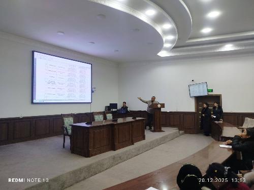 RIEIATM Namangan filiali rahbari E.Isroiljonov va Yangiqo'rg'on viloyat texnik kasalxonasi endokrinologlari 2025-yil 20-dekabr kuni hamkorlikda o'quv seminari o'tkazdilar.