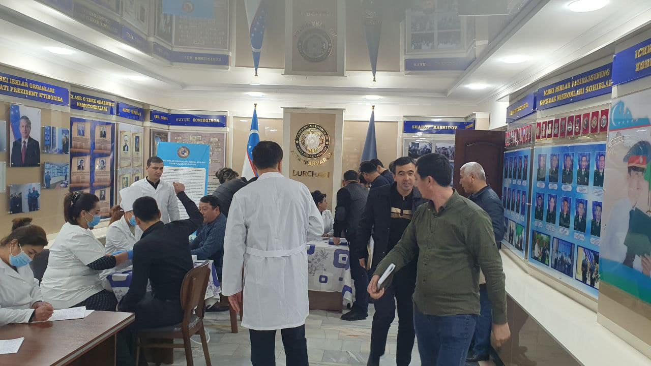 В УВД Джизакской области 