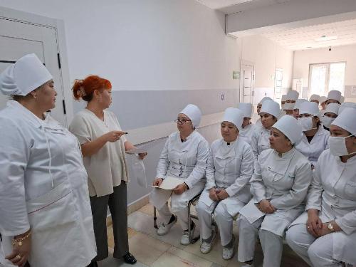 2026-yil 10-fevral kuni Toshkent shahar Olmazor tumanidagi 18-qo'shma korxona umumiy amaliyot shifokorida ma'ruza bo'lib o'tdi.