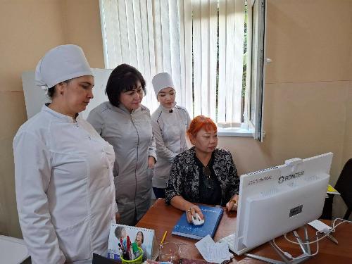 On October 21, 2025, endocrinologist E.A. Kan, curator of the Almazar district, studied the activities of the 19th SP of the Almazar district at the Tashkent City Branch of the  RSNPMCE named after Academician E.H. Turakulov. 