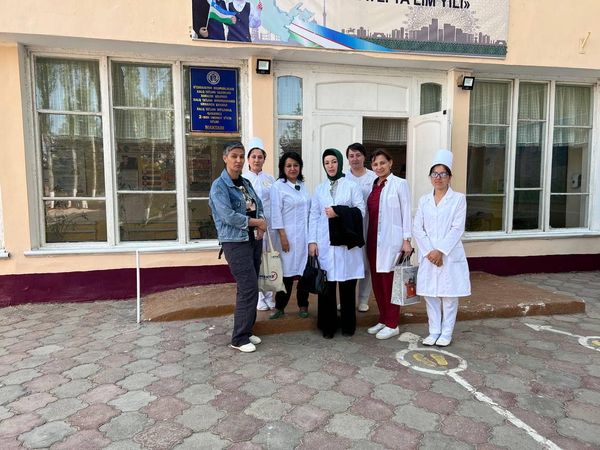 Во благо человека! Проведен скрининг на раннее выявление эндокринных заболеваний среди детей Хорезмской области (Детский сад №9, Школа №2).