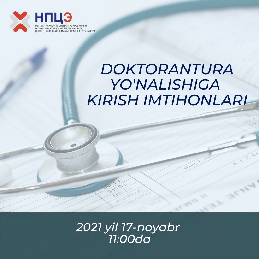 Doktorantura yo`nalishiga kirish imtihonlari